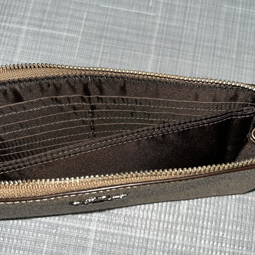 COACH gold wristlet - Picture 7 of 12